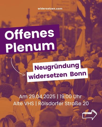 Gründungstreffen Widersetzten Bonn