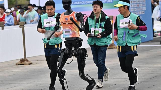 Humanoid Robots Race in Half Marathon: A Leap Towards AI-Driven Athletics