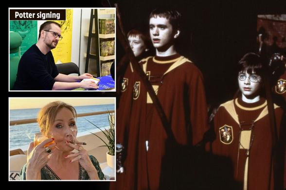 Potter star shockingly compares 'bigot' Rowling to Andrew Tate over trans views despite STILL cashing in on books' fame