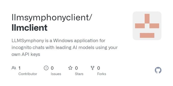 LLMSymphony: The Ultimate Privacy-Focused AI Chat Client for Windows