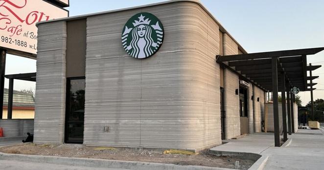USA's first 3D printed Starbucks coffee shop built in Brownsville, Texas