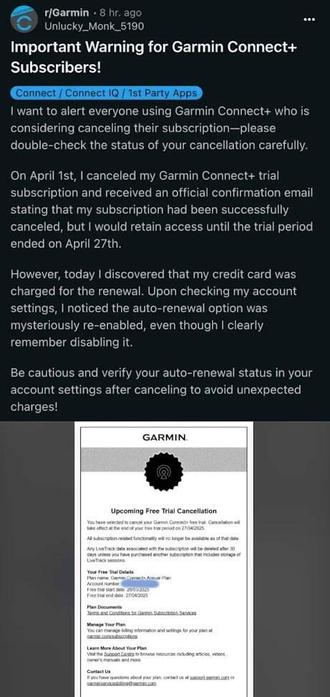 ⏳ Garmin Connect cancellation ignored? You're not alone! Many users are facing unexpected renewals despite cancelling. Discover what’s going wrong and how to fix it before you get charged again. #GarminConnect #SubscriptionIssues #TechSupport