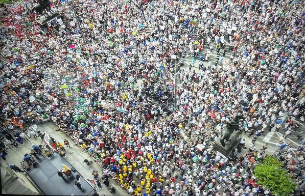 Thousands gathered for May Day in Philadelphia