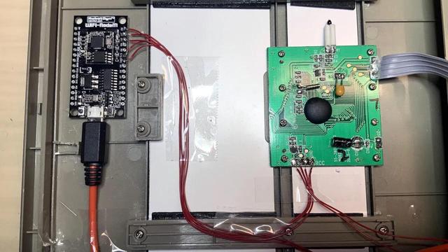 [ImageSource: jim11662418]

If you take a look through the provided source code, a comment explains that the WWVB signal is recreated based on the official documentation from the National Institute of Standards and Technology (NIST) website.

<https://www.nist.gov/pml/time-and-frequency-division/time-distribution/radio-station-wwvb/wwvb-time-code-format>

There are functions in the code to bang out the 500 ms “one” and 200 ms “zero” bits, and once the microcontroller has picked up the correct time from the Internet, they’re called in quick succession to build the appropriate time signal. As such, this code should work on any clock that has an external WWVB receiver like this, but as always, your mileage may vary.

This is a very clean hack, but if you wanted to pull off something similar without having to gut all the clocks in your house.