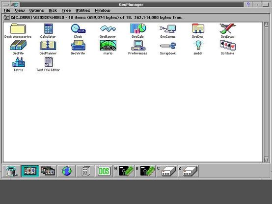 Geoworks running in DOSbox