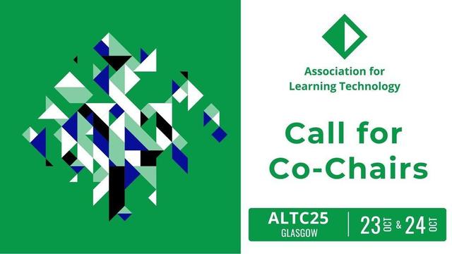 Call for Co-Chairs, ALTC25 Glasgow, 23 and 24 October 2025