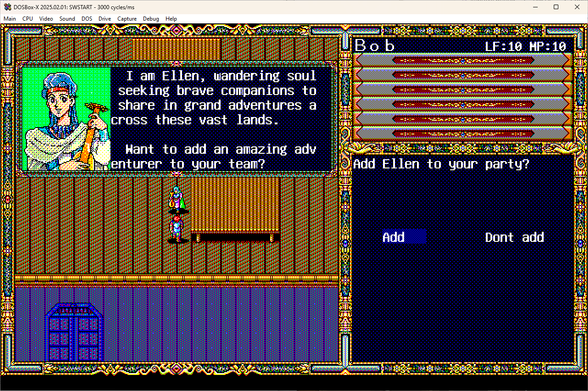 screenshot of sword world pc translated
