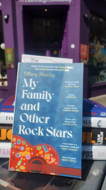 My Family and Other Rock Stars outside the Edinburgh Bookshop