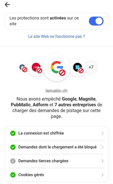 DuckDUckGo vous annonce qu'il a réussi à bloquer certaines intrusions, mais que d'autres n'ont pu être empêchées