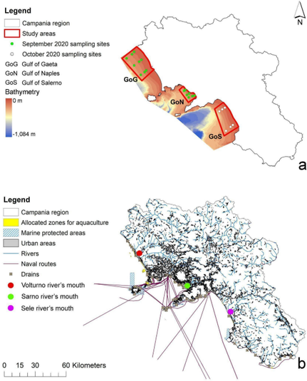 GIS-based integration of marine data for assessment and management of a highly anthropized coastal area