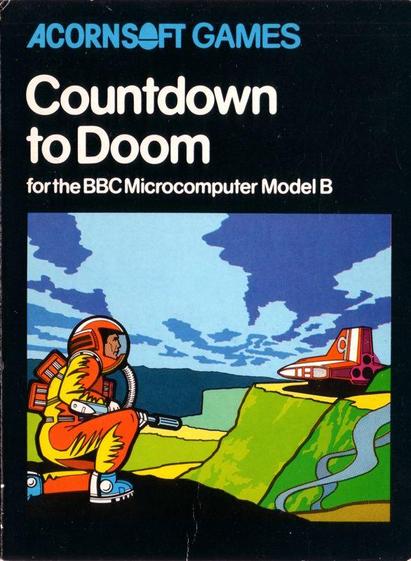 cover art to Countdown to Doom from Acornsoft Games