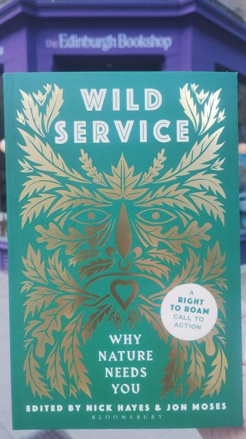Wild Service - Why Nature Needs You, outside the Edinburgh Bookshop