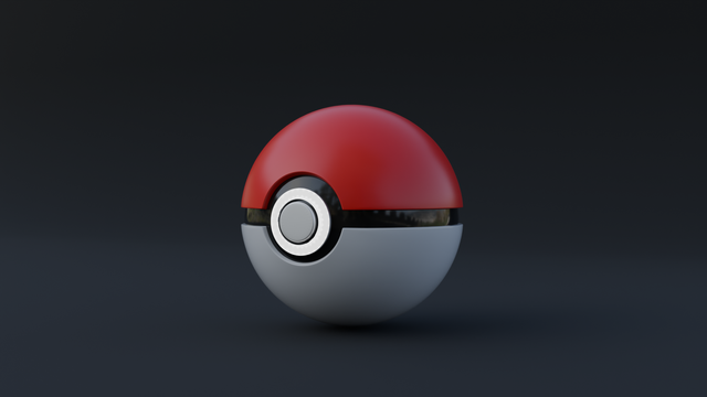 Pokeball render made on blender