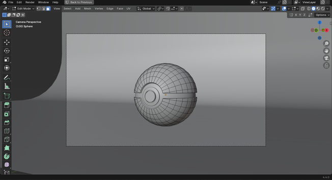 Pokeball render made on blender