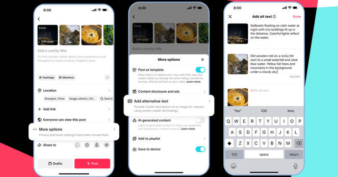 TikTok Uses AI to Describe Photos, Boosting Accessibility.