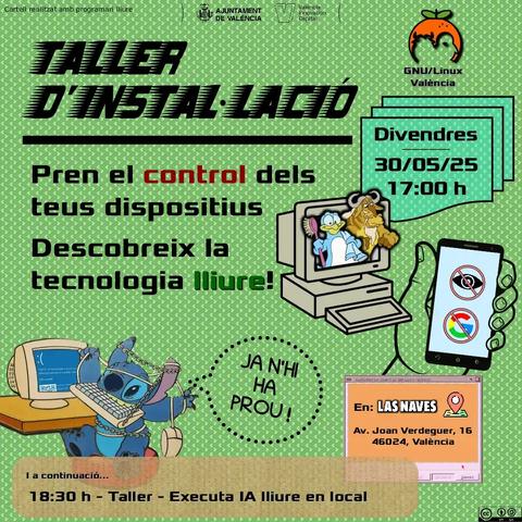 Taller d'instal·lació i ajuda amb programari lliure