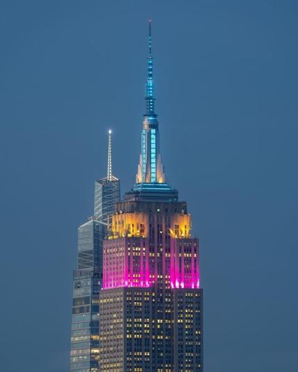 [Empire State Building Twitter] Shining tonight in celebration of Jin's Second Album - Echo - 210525