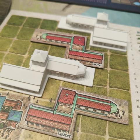 Impression 3D de bâtiments pour le jeu Les Princes de Florence