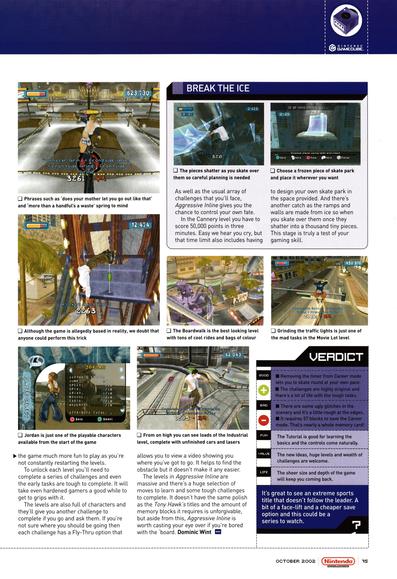 Review for Aggressive Inline on GameCube from Nintendo Official Magazine 121 - October 2002 (UK)

score: 7/10