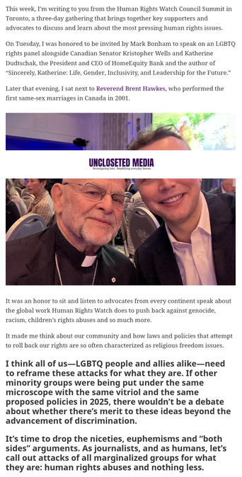 🇨🇦 Why We Should Always Call Attacks on LGBTQ People "Human Rights Abuses"
https://www.unclosetedmedia.com/p/why-we-should-always-call-attacks