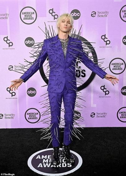 Over the years, some stars have attended the American Music Awards in fashion fails, and DailyMail.com rounded up the worst looks. Machine Gun Kelly is seen in 2022