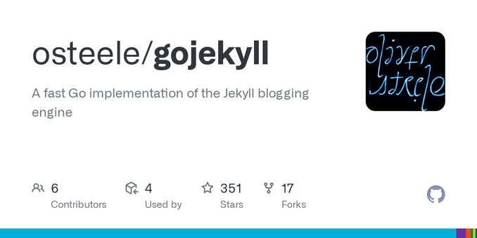 A fast Go implementation of the Jekyll blogging engine - osteele/gojekyll