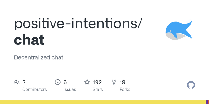 Decentralized chat. Contribute to positive-intentions/chat development by creating an account on GitHub.