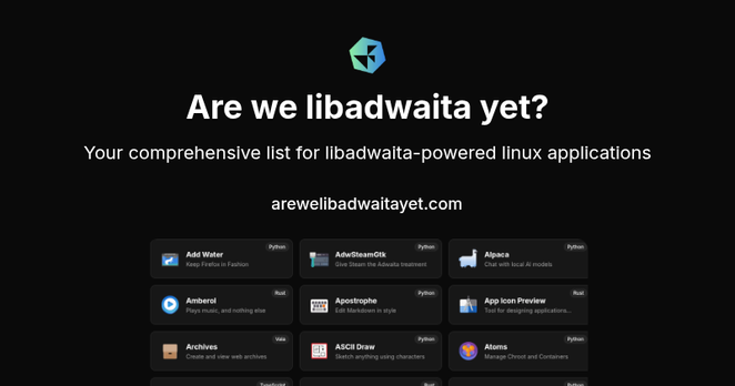 Libadwaita Apps Logo