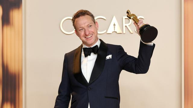 Lol Crawley picks up the best cinematography Oscar on March 2, 2025.