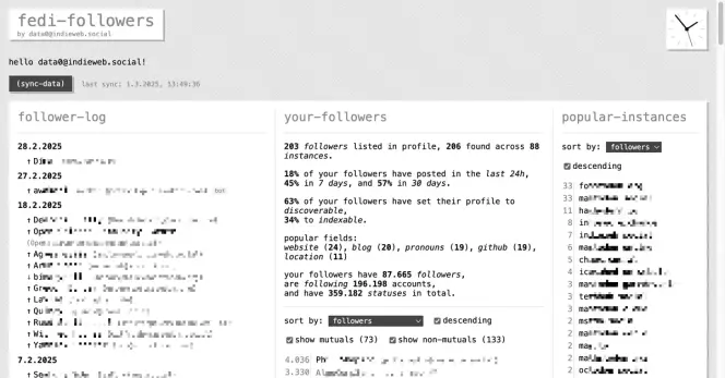 Screenshot of the app