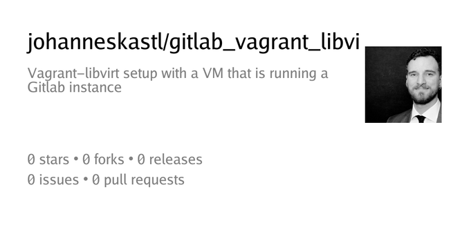 Summary card of repository johanneskastl/gitlab_vagrant_libvirt_ansible