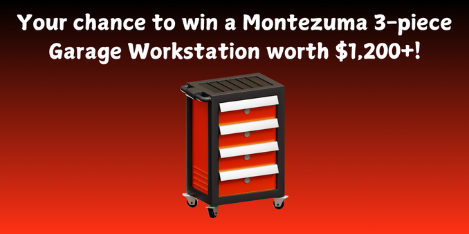 Montezuma Upgraded Garage Drop Workstation Giveaway