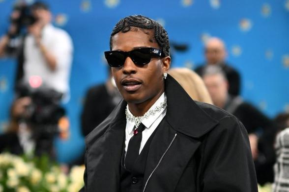 US rapper A$AP Rocky arrives for the 2025 Met Gala at the Metropolitan Museum of Art on May 5, 2025, in New York. The Gala raises money for the Metropolitan Museum of Art's Costume Institute. The 2025 Met Gala is themed "Tailored for You," aligning with the Costume Institute's exhibition, "Superfine: Tailoring Black Style," set to open to the public on May 10. (Photo by ANGELA WEISS / AFP) (Photo by ANGELA WEISS/AFP via Getty Images)