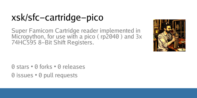 Summary card of repository xsk/sfc-cartridge-pico