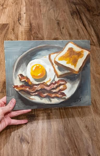 My Perfect Breakfast, Oil painting I did recently.