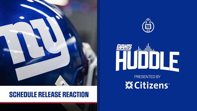 Schedule Release Reaction | Giants Huddle | New York Giants