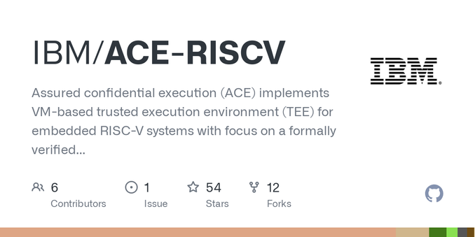 Assured confidential execution (ACE) implements VM-based trusted execution environment (TEE) for embedded RISC-V systems with focus on a formally verified and auditable firmware. - IBM/ACE-RISCV