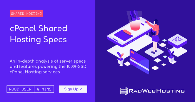cPanel Shared Hosting Server Specs