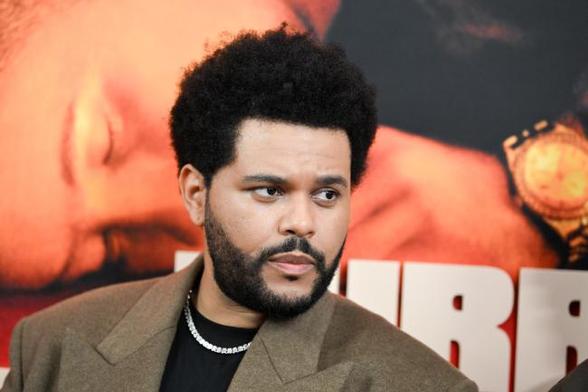 Abel Tesfaye a.k.a. The Weeknd at the 'Hurry Up Tomorrow' world premiere held at AMC Lincoln Square 13 on May 13, 2025 in New York, New York.