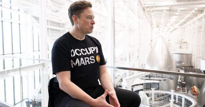 Elon Musk at SpaceX’s Starbase in Texas on Tuesday. The tech billionaire is shifting back to his role as a business titan.