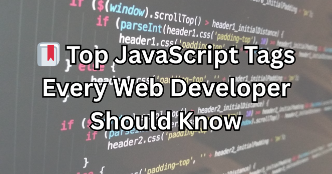 Illustration of top JavaScript tags like , async, defer, and used in modern web development, enhancing website performance and interactivity.