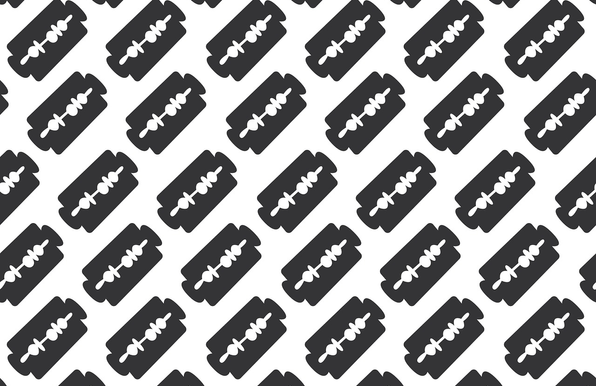 Razor blade pattern