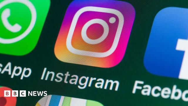 The logos of Instagram and Facebook