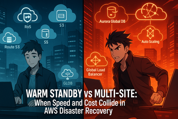 AWS Warm Standby vs Multi-Site DR strategies