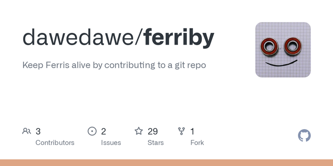 Keep Ferris alive by contributing to a git repo. Contribute to dawedawe/ferriby development by creating an account on GitHub.