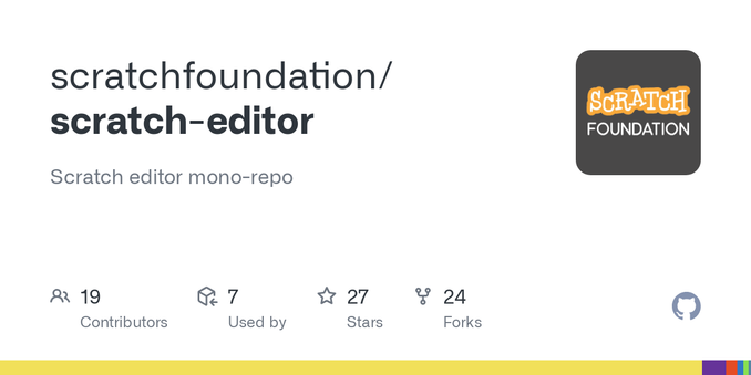 Scratch editor mono-repo. Contribute to scratchfoundation/scratch-editor development by creating an account on GitHub.