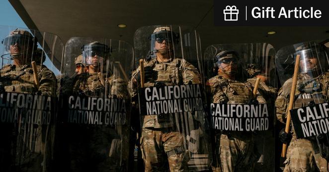 Members of the California National Guard have protected federal buildings and accompanied agents on immigration raids in the Los Angeles region. 