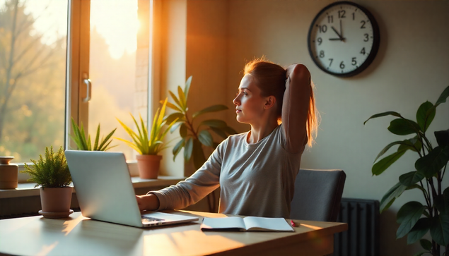 Achieving work-life balance while working remotely in 2025 with a productive home office setup