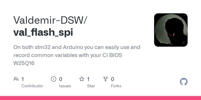On both stm32 and Arduino you can easily use and record common variables with your Ci BIOS W25Q16 - Valdemir-DSW/val_flash_spi