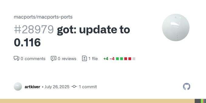 Description
Type(s)
bugfix
enhancement
security fix
Tested on
macOS 15.5 24F74 arm64
Command Line Tools 16.4.0.0.1.1747106510
Verification
Have you
followed our Commit Message Guidelines... Description
Type(s)
bugfix
enhancement
security fix
Tested on
macOS 15.5 24F74 arm64
Command Line Tools 16.4.0.0.1.1747106510
Verification
Have you
followed our Commit Message Guidelines...